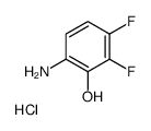 3,4-二氟-2-羟基苯胺盐酸盐结构式