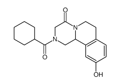 2-(cyclohexanecarbonyl)-10-hydroxy-3,6,7,11b-tetrahydro-1H-pyrazino[2,1-a]isoquinolin-4-one Structure