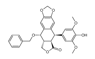 4'-O-demethyl-4β-O-(methylbenzyl)-4-desoxypodophyllotoxin Structure
