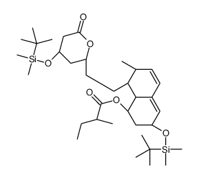 Pravastatin Lactone Di-(tert-butyldimethylsilyl) Ether Structure