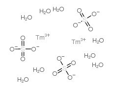 硫酸铥(III) 八水合物结构式