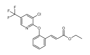 ethyl (2E)-3-(2-([3-chloro-5-(trifluoromethyl)pyridin-2-yl]oxy)phenyl)acrylate Structure