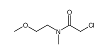 2-Chloro-N-(2-methoxy-ethyl)-N-methyl-acetamide结构式