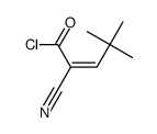2-cyano-4,4-dimethylpent-2-enoyl chloride Structure