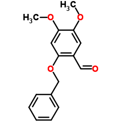 2-苯甲氧基-4,5-二甲氧基苯甲醛结构式