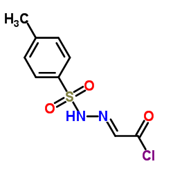 (E)-2-(2-TOSYLHYDRAZONO)ACETYL CHLORIDE Structure