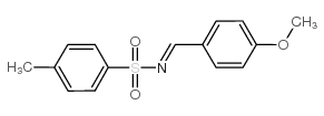 N-(4-甲氧基亚苄基)-4-甲基苯磺酰胺结构式