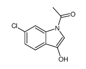 1-acetyl-6-chloro-indol-3-ol Structure