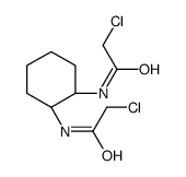 (+/-)-trans-1,2-Bis(chloroacetamido)cyclohexane Structure