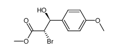 methyl (2S,3S)-(+)-2-bromo-3-hydroxy-3-(4-methoxyphenyl)propionate Structure