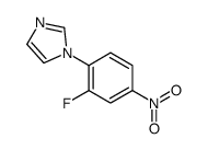 1-(2-fluoro-4-nitrophenyl)imidazole Structure