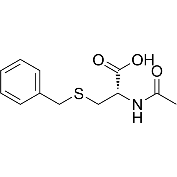 n-acetyl-s-benzyl-d-cysteine Structure