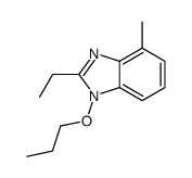 2-ethyl-4-methyl-1-propoxybenzimidazole结构式