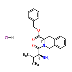 L-N-Valyl-L-1,2,3,4-四氢异喹啉-3- 苄氧羰酰基 盐酸盐结构式