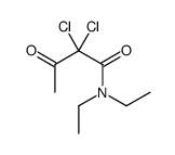 2,2-Dichloro-N,N-diethyl-3-oxobutyramide structure