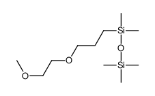 3-(2-methoxyethoxy)propyl-dimethyl-trimethylsilyloxysilane Structure