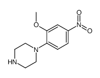 1-(2-methoxy-4-nitro-phenyl)-piperazine结构式