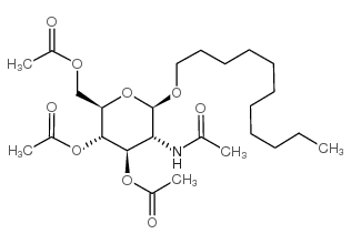 UNDECYL 2-ACETAMIDO-2-DEOXY-3,4,6-TRI-O-ACETYL-BETA-D-GLUCOPYRANOSIDE Structure
