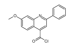 4-QUINOLINECARBONYL CHLORIDE,7-METHOXY-2-PHENYL- Structure