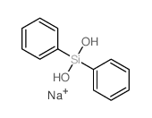 Silanediol,1,1-diphenyl-, sodium salt (1:2) Structure