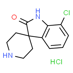 7-Chloro-1H-spiro[indole-3,4'-piperidine]-2-one hydrochloride Structure