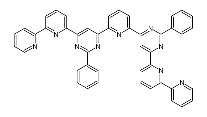 2-phenyl-4-[6-[2-phenyl-6-(6-pyridin-2-ylpyridin-2-yl)pyrimidin-4-yl]pyridin-2-yl]-6-(6-pyridin-2-ylpyridin-2-yl)pyrimidine结构式