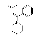 1-(1-morpholino)-1-phenyl-1-buten-3-one结构式