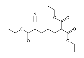5-cyano-pentane-1,1,5-tricarboxylic acid triethyl ester Structure