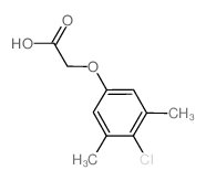 (4-氯-3,5-二甲基苯氧基)乙酸结构式