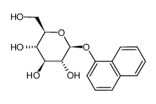 1-萘基-Β-D-葡萄糖苷结构式