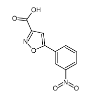 5-(3-硝基苯基)异噁唑-3-甲酸结构式