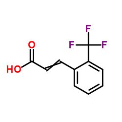 2-(Trifluoromethyl)cinnamic acid Structure