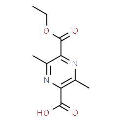 5-(乙氧羰基)-3,6-二甲基吡嗪-2-羧酸结构式