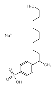 Benzenesulfonic acid,4-(1-methylundecyl)-, sodium salt (1:1) Structure