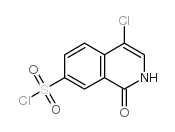 4-Chloro-1,2-dihydro-1-oxo-7-isoquinolinesulfonyl Chloride结构式