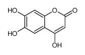 4,6,7-三羟基香豆素结构式