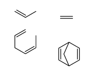 二环[2.2.1]-2,5-庚二烯与乙烯、1,4-己二烯和1-丙烯的聚合物结构式