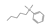 Dimethyl-n-pentyl-phenylsilane Structure