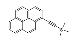 Trimethyl(pyren-1-ylethynyl)silane Structure