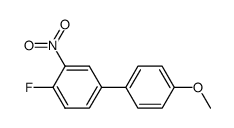 4-fluoro-4'-methoxy-3-nitrobiphenyl Structure