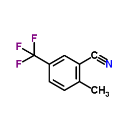 2-甲基-5-(三氟甲基)苯甲腈结构式