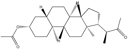 3β-Acetyloxy-24-nor-5α-cholan-22-one Structure