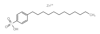 Benzenesulfonic acid,4-dodecyl-, zinc salt (2:1) Structure