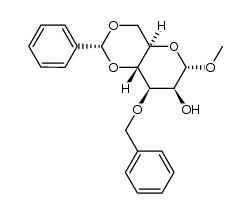 methyl 3-O-benzyl-(R)-4,6-O-benzylidene-α-D-mannopyranoside Structure