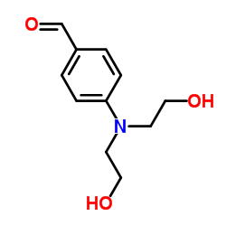 4-[N,N-双(2-羟乙基)氨基]苯甲醛结构式