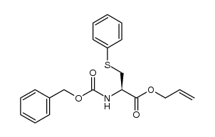 (R)-allyl 2-(((benzyloxy)carbonyl)amino)-3-(phenylthio)propanoate结构式