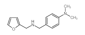 (4-{[(呋喃-2-甲基)-氨基]-甲基}-苯基)-二甲基胺结构式