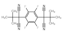 Alpha,Alpha-二-叔-丁基-Alpha,Alpha-二氰基-2,3,5,6-四氟-1,4-苯二乙酰腈结构式