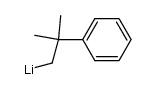 2-methyl-2-phenylpropyl lithium Structure