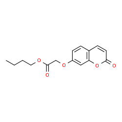butyl 2-(2-oxochromen-7-yl)oxyacetate结构式